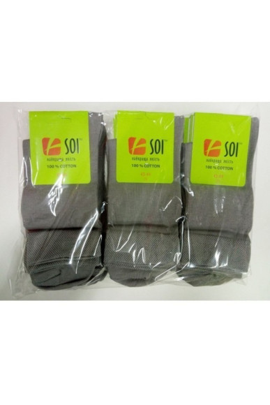 Шкарпетки чоловічі SOI™ (упаковка 12 шт.) 100% cotton