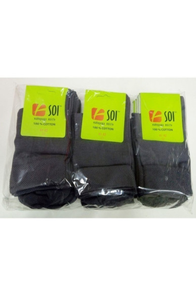 Шкарпетки чоловічі SOI™ (упаковка 12 шт.) 100% cotton