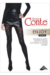 Колготки жіночі Conte Fantasy Enjoy в прозорий горошок