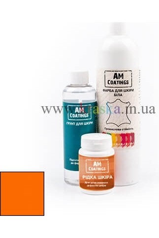 Набор для покраски и реставрации кожаного кресла - Оранжевый AM Coatings