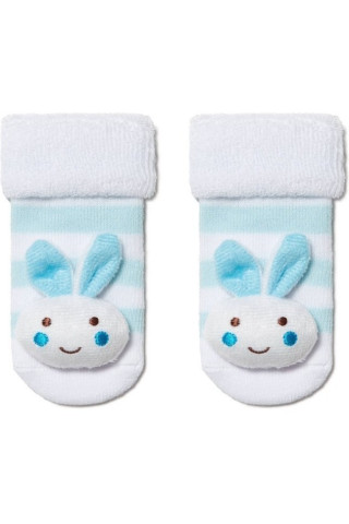 Шкарпетки дитячі Conte-kids Sof-tiki 18С-263СП (400) махрові з аплікацією Зайчик