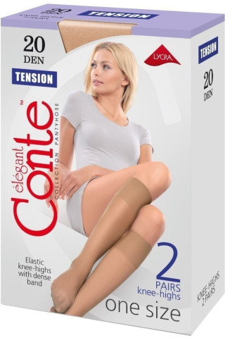 Гольфи жіночі Conte Tension 20 Den 2 пари