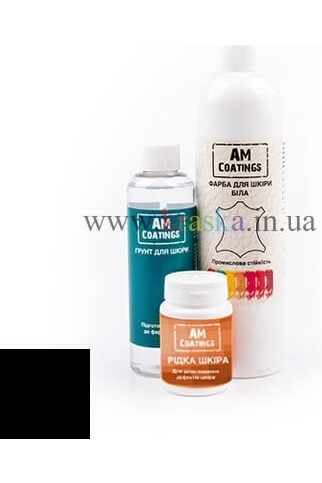 Набор для покраски и реставрации кожаного кресла - Черный AM Coatings