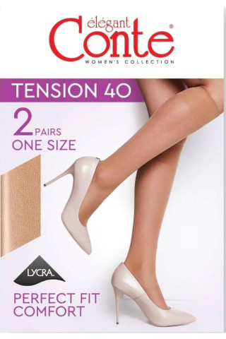 Гольфи жіночі Conte Tension 40 Den, 2 пари (Euro)