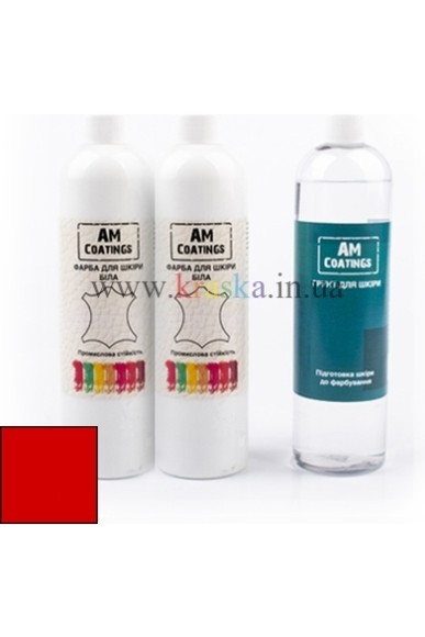 Набор для покраски кожи салона - Красный AM Coatings