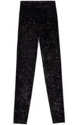 Легінси жіночі Conte Star чорні оксамитові з металевими блискітками