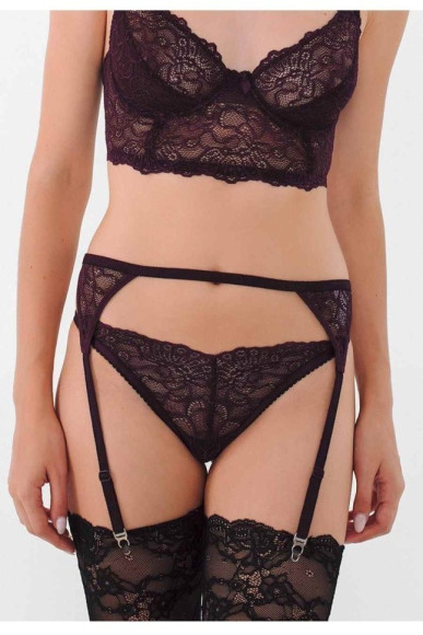 Мереживний пояс для панчох жіночий Texaleksa 04.4002