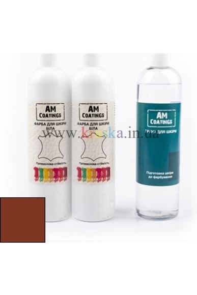 Набор для покраски кожи салона - Светло-коричневый AM Coatings