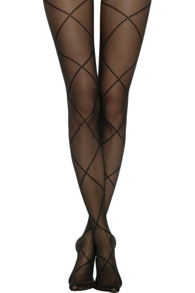 Колготки жіночі Conte Fantasy Galerie з імітацією шнурівки