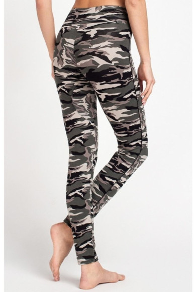 Легінси жіночі Legs L1449 Comouflage спортивні