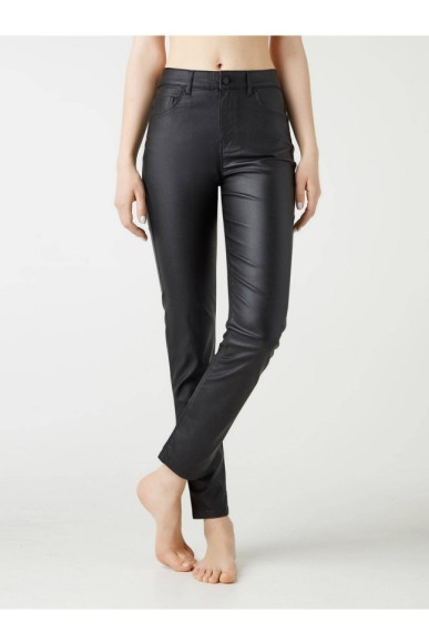 Джинси жіночі Conte CON-384 straight leg з високою посадкою та напиленням «під шкіру»