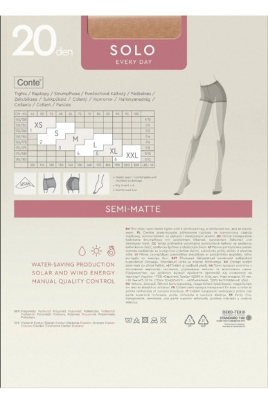 Колготки жіночі Conte Solo 20 Den (EURO)