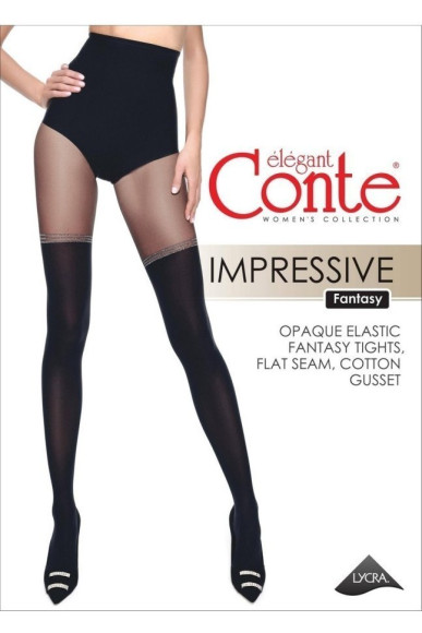Колготки жіночі Conte Fantasy Impressive з імітацією гольфінів