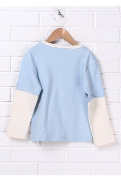 Реглан дитячий Niso Baby KF101 блакитного кольору