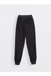 Термоджогери Conte Sport lux black бавовняні з мерехтінням люрексу