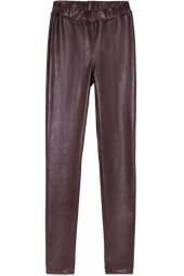 Термолеггінси Conte Bella моделюють з високою посадкою зі штучної шкіри