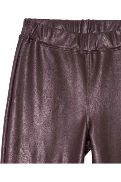 Термолеггінси Conte Bella моделюють з високою посадкою зі штучної шкіри