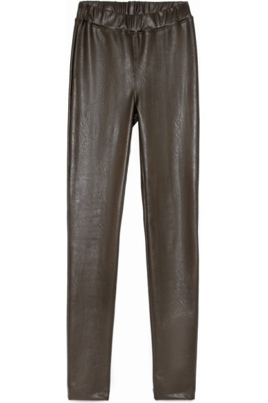 Термолеггінси Conte Bella моделюють з високою посадкою зі штучної шкіри