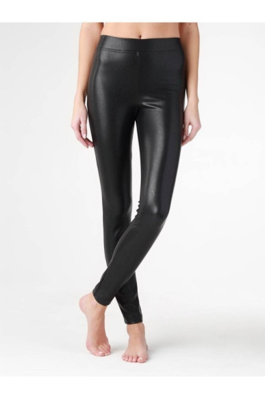 Термолеггінси Conte Bella моделюють з високою посадкою зі штучної шкіри