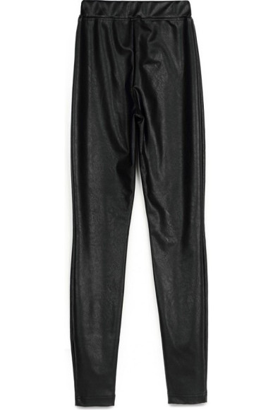 Термолеггінси Conte Bella моделюють з високою посадкою зі штучної шкіри