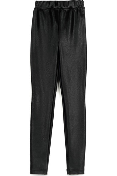 Термолеггінси Conte Bella моделюють з високою посадкою зі штучної шкіри