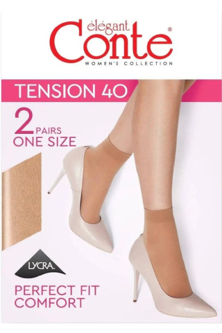 Шкарпетки жіночі Conte Tension 40 Den, 2 пари (Euro) Шкарпетки жіночі Conte Tension 40 Den, 2 пари (Euro)