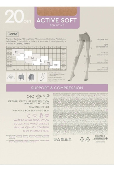 Колготки жіночі Conte Active Soft 20 Den (EURO)