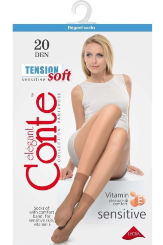 Шкарпетки жіночі Conte Tension Soft 20 Den 14С-56СП 1 пара поліамідні Шкарпетки жіночі Conte Tension Soft 20 Den 14С-56СП 1 пара поліамідні