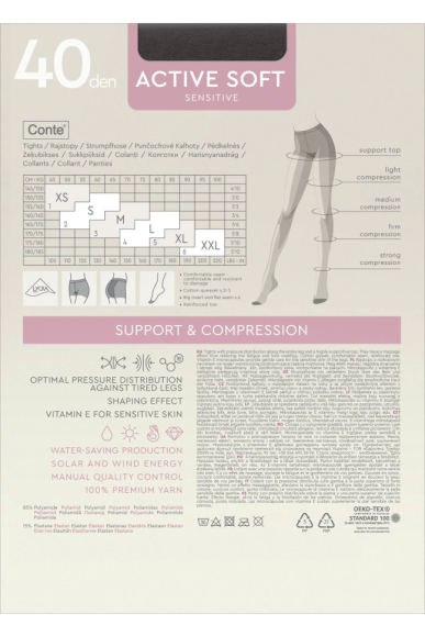 Колготки женские Conte Active Soft 40 Den (euro-pack) Bronz