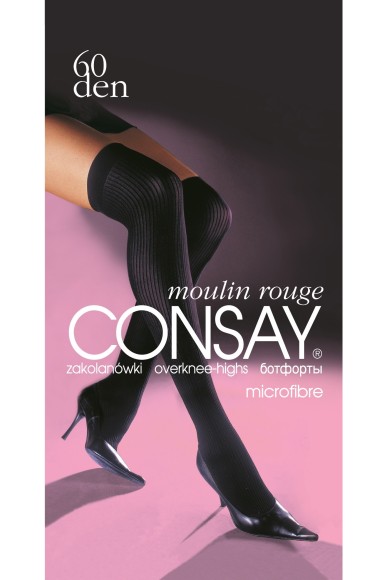 Ботфорти жіночі Consay Moulin rouge 60 Den