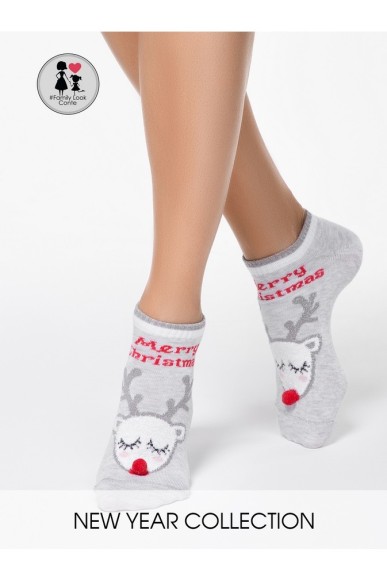 Шкарпетки жіночі Conte (384) новорічні короткі