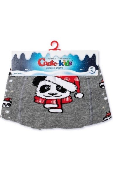 Колготки дитячі Conte-kids новорічні 19С-95/1СП (554) «Xmas panda»