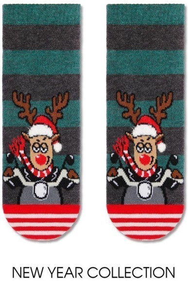 Шкарпетки чоловічі Diwari Новорічні (375) Рудольф короткі