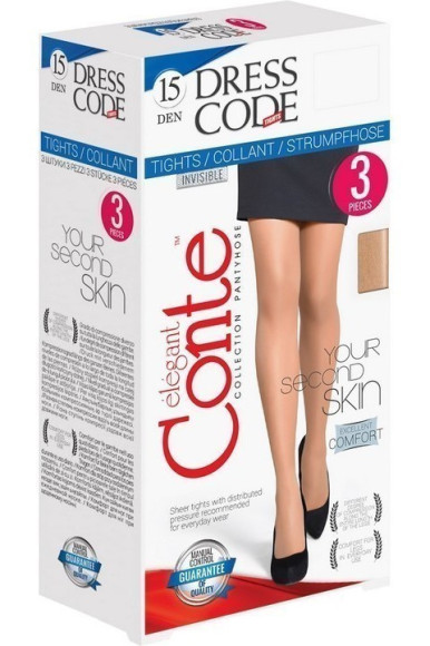 Колготки жіночі Conte Dress Code 15 Den 3 шт.