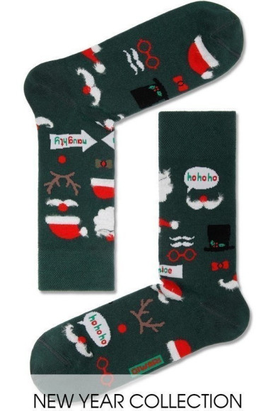 Шкарпетки чоловічі Diwari Новорічні (378) "Патчі" з пухнастою ниткою