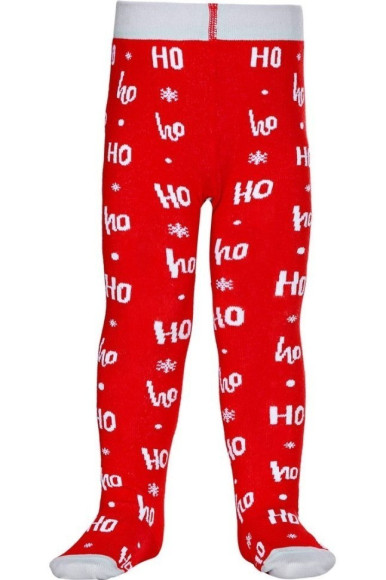 Колготки дитячі Conte-kids новорічні 19С-96/1СП (556) «Santa Claus» з помпоном
