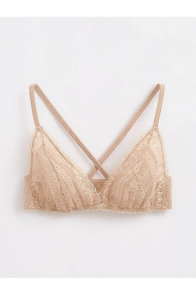 Бюстьє Conte Romantic Story LBE 1263 з трикутними чашками з мережива та сітки