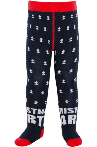 Колготки дитячі Conte-kids новорічні 21С-31/1СП (584) з помпоном «SantaParty»