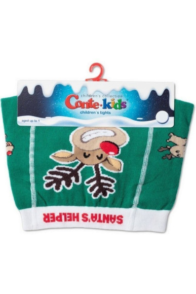 Колготки дитячі Conte-kids новорічні 21С-31СПМ (589) Deer Рудольфа