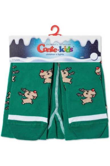Колготки дитячі Conte-kids новорічні 21С-31СПМ (589) Deer Рудольфа