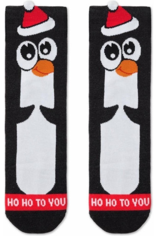 Шкарпетки жіночі Conte Новорічні 21С-75СП (650) з махровою стопою «Penguin» Шкарпетки жіночі Conte Новорічні 21С-75СП (650) з махровою стопою «Penguin»