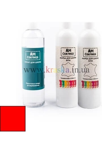 Набор для покраски 2-4-местного кожаного дивана - Кислотно-красный AM Coatings