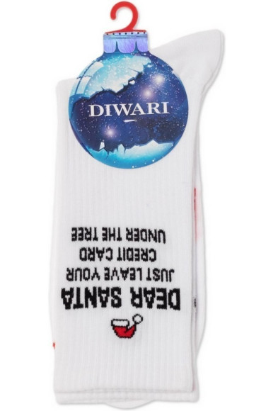 Шкарпетки чоловічі Diwari Новорічні 21С-35СП (279) «Credit card»