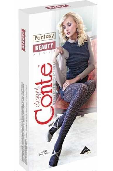 Колготки жіночі Conte Fantasy Beauty ажурні