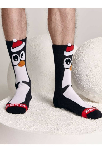 Шкарпетки чоловічі Diwari Новорічні 21С-71СП (650) «Penguin»
