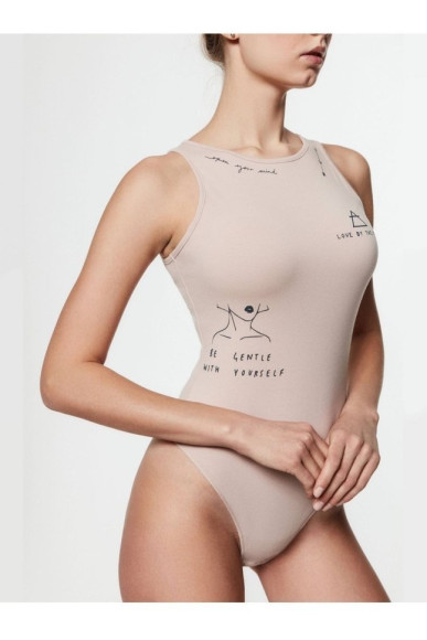 Боді Conte Tattoo Style LBM 1484 з бавовни з тату-малюнками