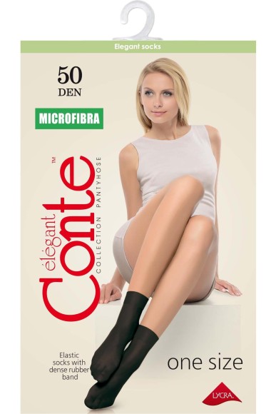 Носки женские Conte Microfibra 50 Den 8С-10СП (конверт) полиамидные