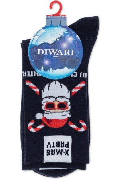Шкарпетки чоловічі Diwari Новорічні 21С-71СП (653) «Santa Party»