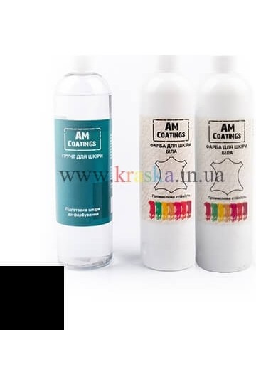 Набор для покраски 2-4-местного кожаного дивана - Черный AM Coatings