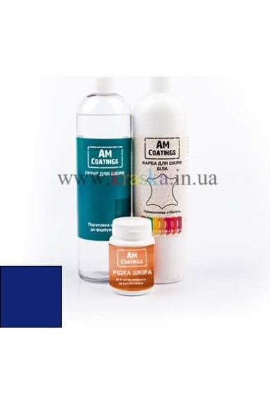 Набор для покраски и реставрации 1-2 кожаных сидений Синий AM Coatings